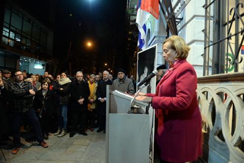 Ministra Muñoz durante la oratoria