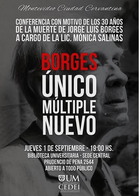 conferencia con motivo de los 30 años de la muerte de Jorge Luis Borges