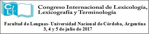  I Congreso Internacional de Lexicología, Lexicografía y Terminología