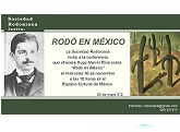 Conferencia “Rodó en México” de Hugo Manini Ríos