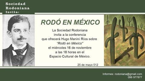Invitación Conferencia de Hugo Manini Ríos